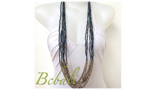 Multi seeds Beads Necklaces Bali